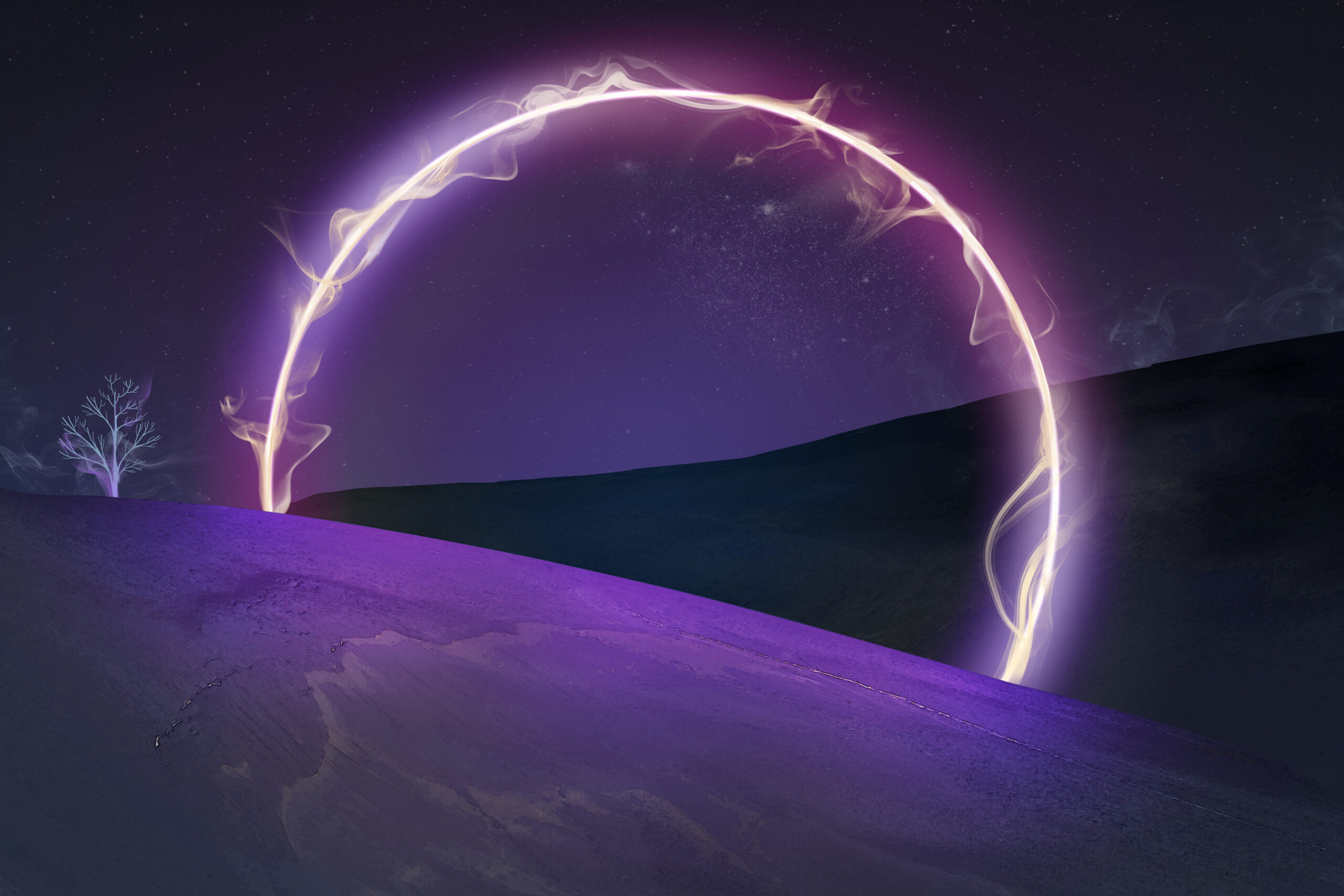 Aesthetic dark wallpaper background, neon light